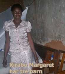 Kirabo Margret har 3 barn